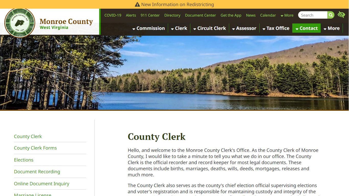 County Clerk - Monroe County, West Virginia